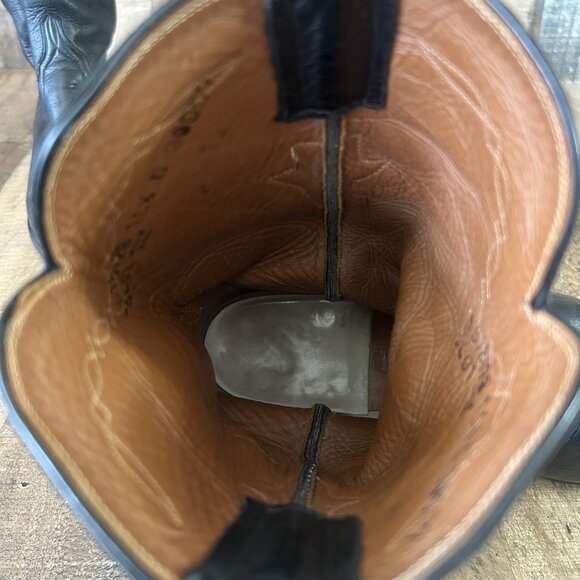 Lucchese Classics L818128 Soft Leather Black Western Cowboy Boots Mens 10.5 D - Picture 12 of 12